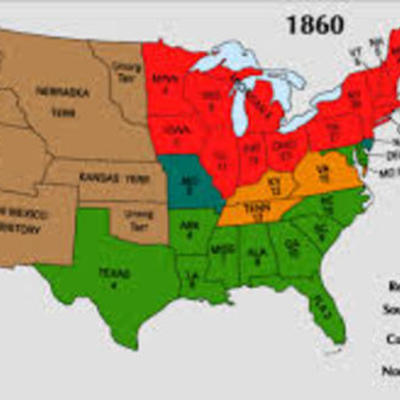 Timeline:           presidential election of 1860