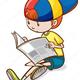 Depositphotos 54654105 stock illustration boy and newspaper