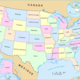 Us map   states fr