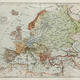 Vintage map europe end 19th century 23055809