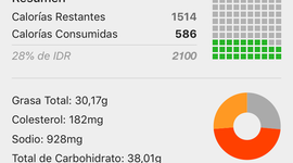 Timeline: Recuperación dieta semanal