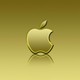 Gold apple logo background 354966