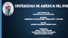 Timeline: SEMINARIO DE EDUCACIÓN, FORMACIÓN Y CULTURA