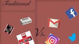 Timeline: THE GROWTH OF TRADITIONAL TO NEW MEDIA