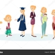 Depositphotos 162610384 stock illustration woman aging stages