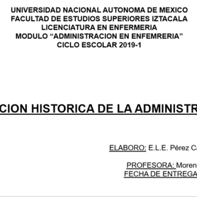 Timeline: Evolución Histórica de la Administración.