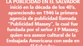 Timeline: HISTORIA DE LA PUBLICIDAD EN EL SALVADOR