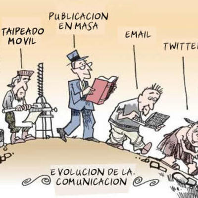 Timeline: CAMBIOS A  TRAVÉS  DEL TIEMPO EN LA COMUNICACIÓN