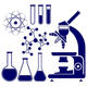 Vector fijado iconos de la ciencia y de la química 39390998