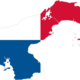 Panama map flag