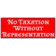 No taxation without representation sticker