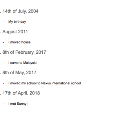 Timeline: Significant events