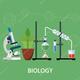 Depositphotos 116331088 stock illustration biology laboratory workspace