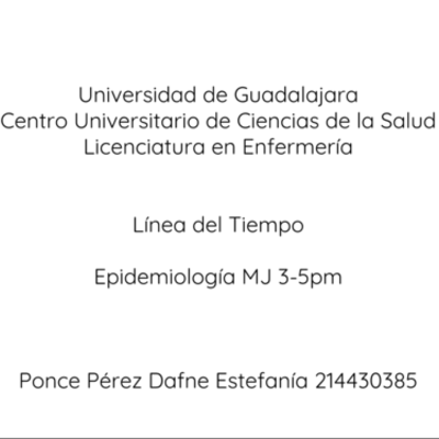 Timeline: Logros de la Epidemiología