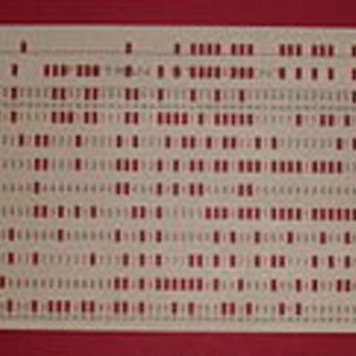 Timeline: la primera tarjeta perforada