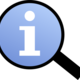 Information magnifier icon