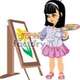 Girl paint