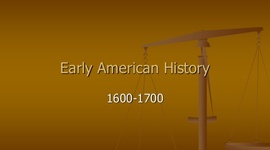 Timeline: U S History 1600 - 1700
