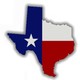 Texas with texas flag
