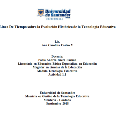Timeline: Evolución histórica de la Tecnología Educativa