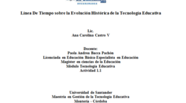 Timeline: Evolución histórica de la Tecnología Educativa