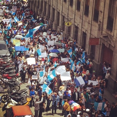 Timeline: Acciones de calle Del Colectivo Ciudadano de Quetzaltenango 2017 - 2021.