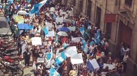 Timeline: Acciones de calle Del Colectivo Ciudadano de Quetzaltenango 2017 - 2021.