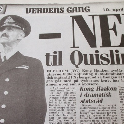 Timeline: Norge og 2. verdenskrig