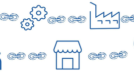 Timeline: Concepto de cadena de suministro
