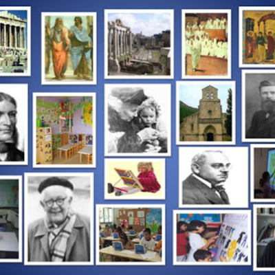 Timeline: LÍNEA DE TIEMPO SOBRE EL CONCEPTO DE PEDAGOGÍA Y  TEORÍAS DEL APRENDIZAJE SIGNIFICATIVO.