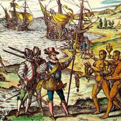 Timeline: Los viajes de Cristobal Colon y la conquista de Mexico y Peru