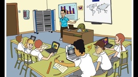 Timeline: LA TECNOLOGÍA   EDUCATIVA DEL AYER Y DEL  HOY