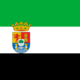 Flag of extremadura (with coat of arms).svg