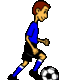 Soccer player animated