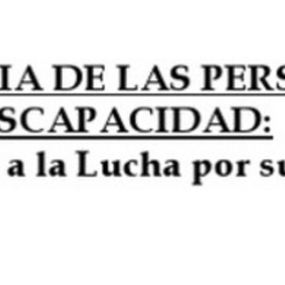 Timeline: LA DISCAPACIDAD A LO LARGO DE LA HISTORIA