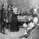 Salem witch trial engraving