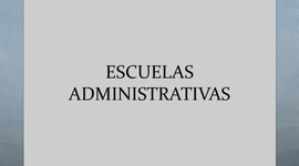 Timeline: Escuelas del Pensamiento Administrativo