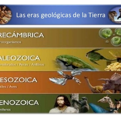Timeline: Eras geológicas de la Tierra en millones de años.