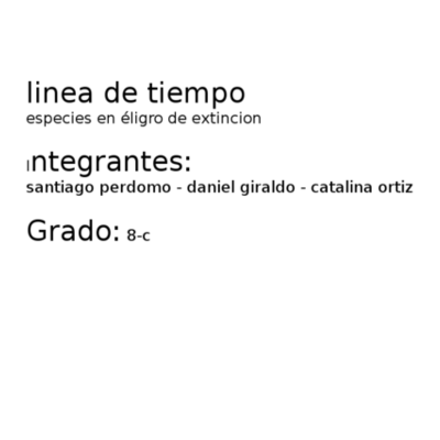 Timeline: Extinción de especies