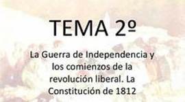 Timeline: Tema 2. LA GUERRA DE LA INDEPENDENCIA Y LOS COMIENZOS DE LA REVOLUCIÓN LIBERAL. LA CONSTITUCIÓN DE 1812.