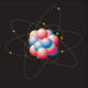 Atom with electrons