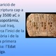 Aparicio de l'escriptura