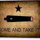 Texas come and take it flag 1835 daniel hagerman canvas print