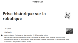 Timeline: Frise historique sur la robotique