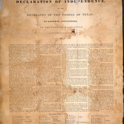 Timeline: Texas Declaration of Independence