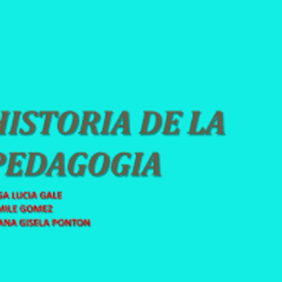 Timeline: HISTORIA DE LA PEDAGOGIA