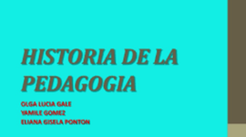 Timeline: HISTORIA DE LA PEDAGOGIA