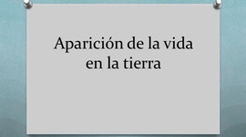 Timeline: APARICIÓ DE LA VIDA EN LA TERRA