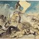 Une esquisse de la liberte guidant le peuple de delacroix en vente a londres