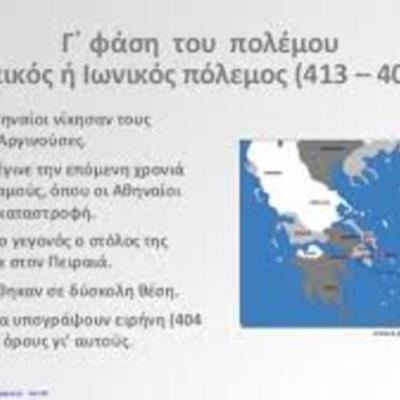 Timeline: Πελοποννησιακός πόλεμος 3η φάση